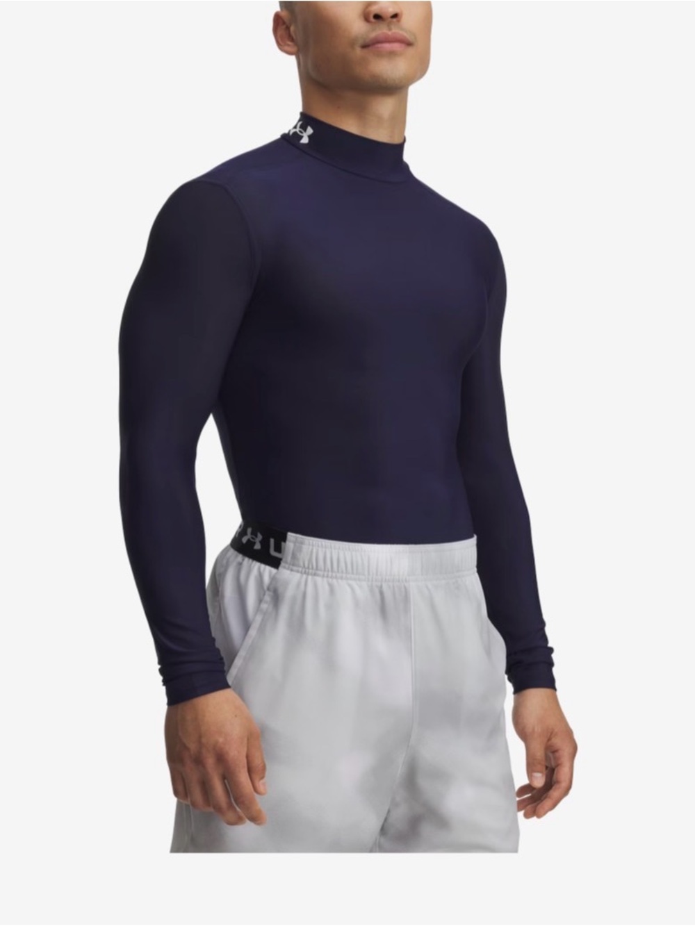 Under Armour ColdGear Compression Mock Thermal Navy Mens [SM] 2010